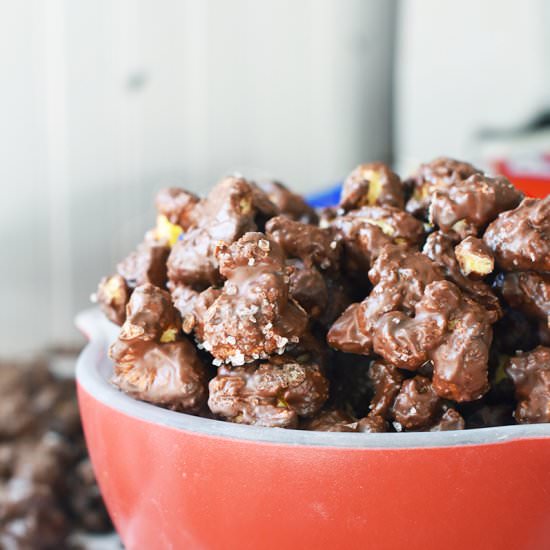 Chocolate Almond Bark Puffcorn