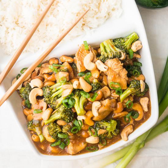 Pressure Cooker Cashew Chicken