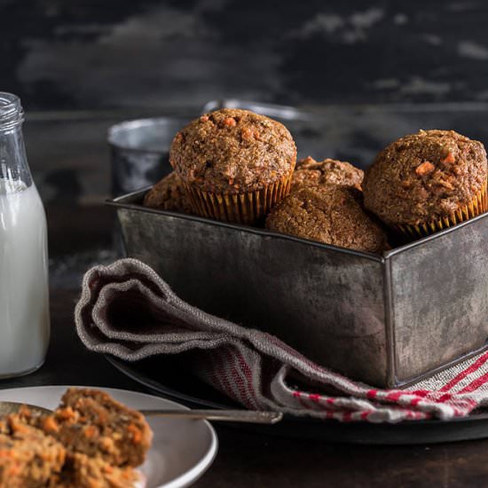 Whole Wheat Carrot Muffins