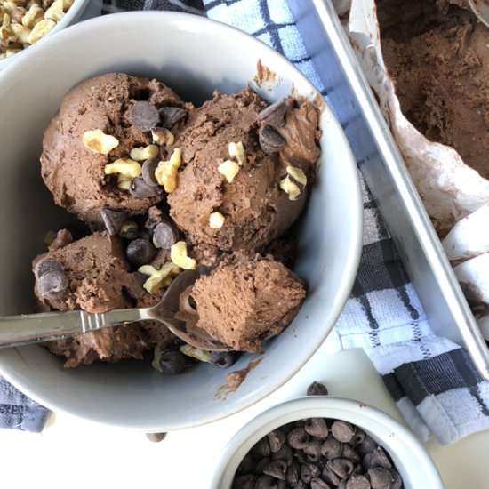 Vegan No Churn Chocolate Ice Cream
