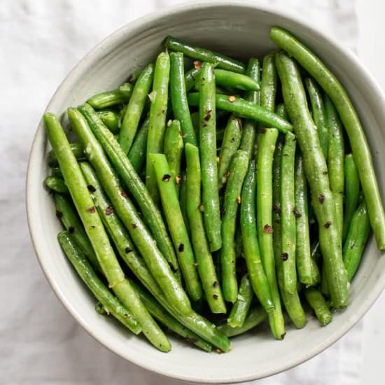 Chili Garlic Green Beans