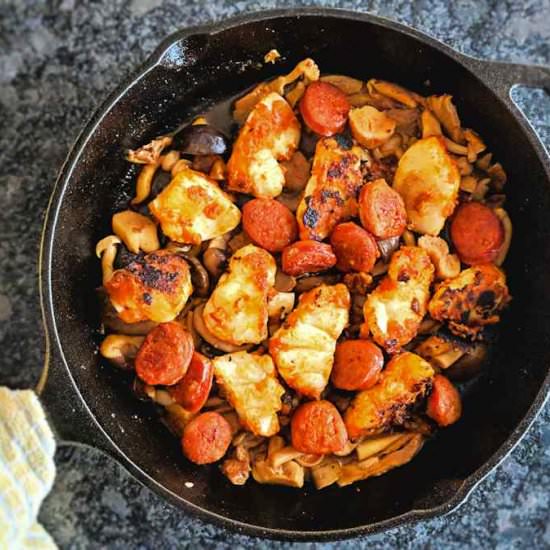 Monkfish chorizo