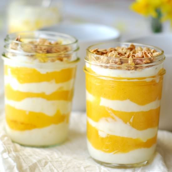 Mango Banana Parfaits