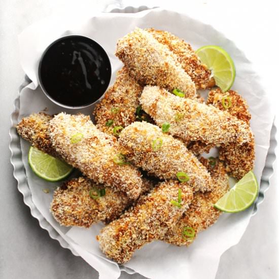 Honey Lime Baked Chicken Fingers