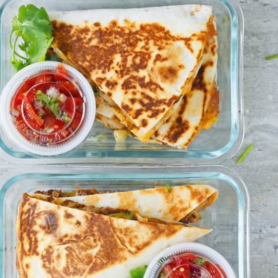 Spicy Chicken Ranch Quesadillas