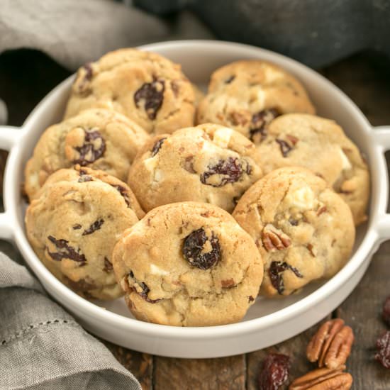 Chewy Cherry Chunk Cookies