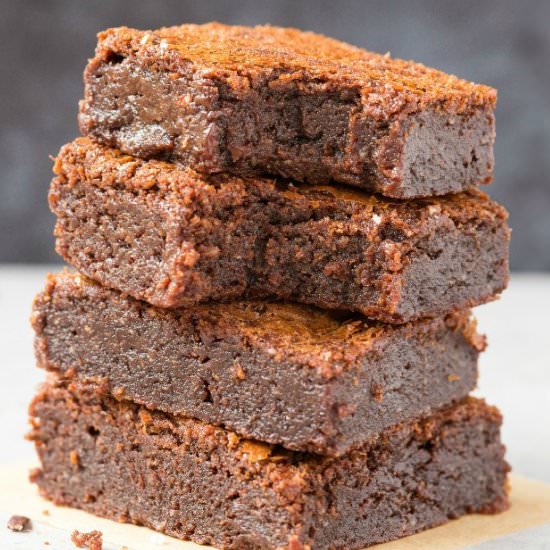 3 Ingredient Flourless Brownies