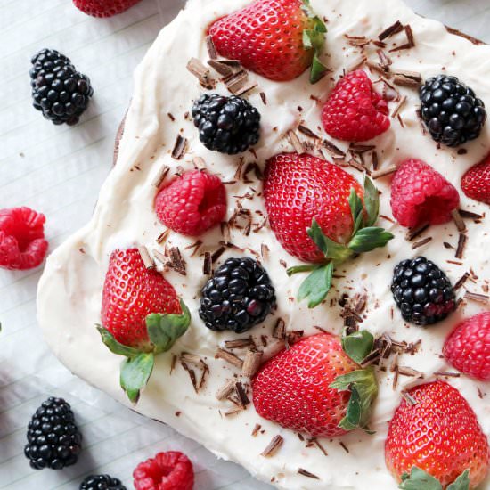 Triple Berry Brownies