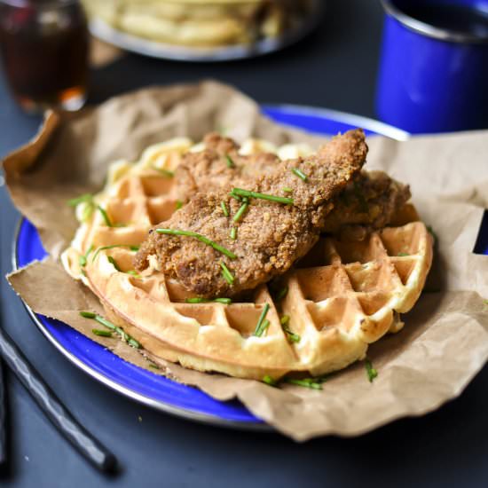 Oven-Fried Chicken & Waffle