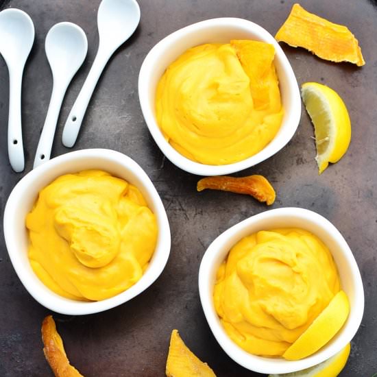 Vegan Mango Mousse+Sweet Potato