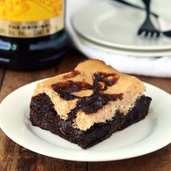 Kahlua cheesecake brownies