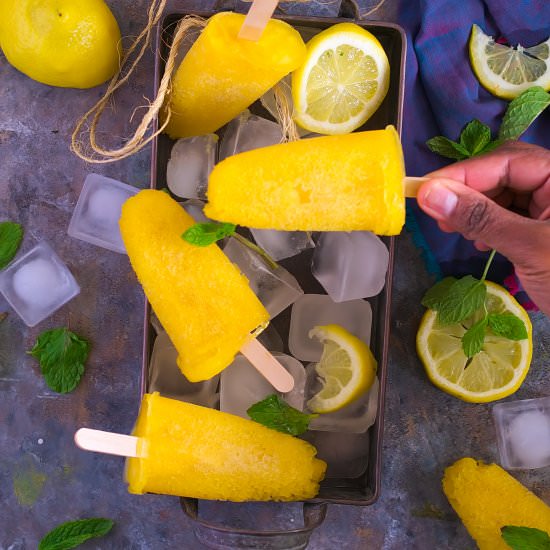 Mango & Lemon Popsicles