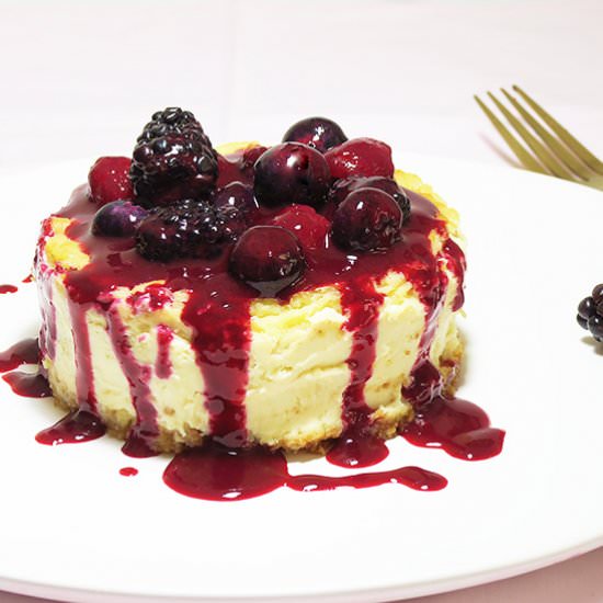 Blend and Bake Lemon Cheezecake