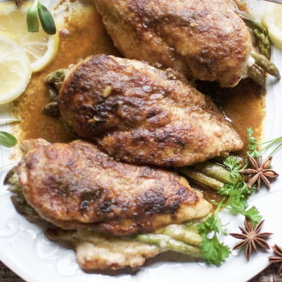 asparagus stuffed chicken
