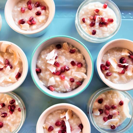Maple Coconut Risotto Pudding