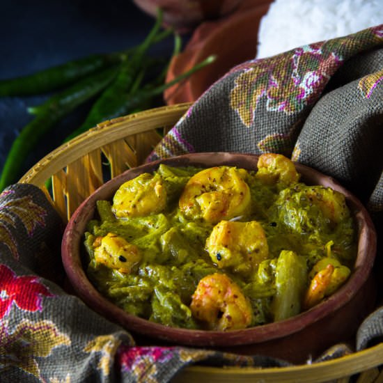 Bengali Style Shapla chingri