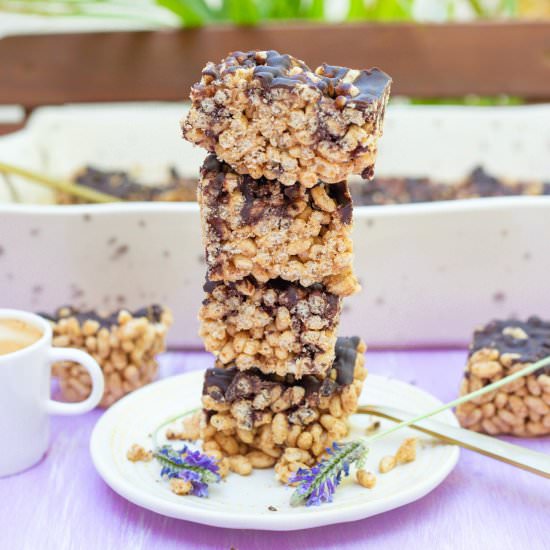 Healthy Almond Butter Crispy Treats