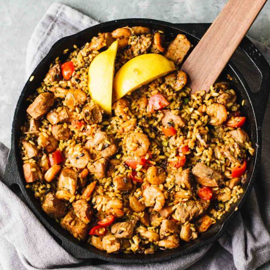 Chicken and Seafood Paella