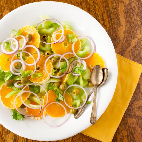 Easy Italian Celery & Orange Salad