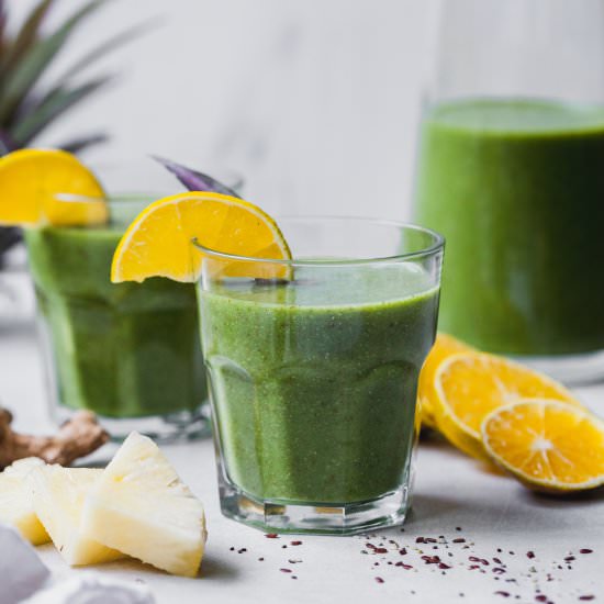 Pineapple Citrus Ginger Green Smoot