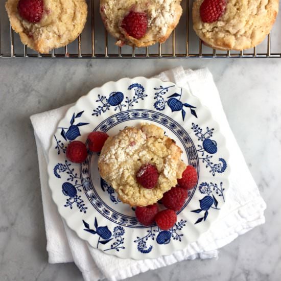 Raspberry Crumb Muffins