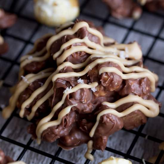 Salted Caramel No Bake Cookies