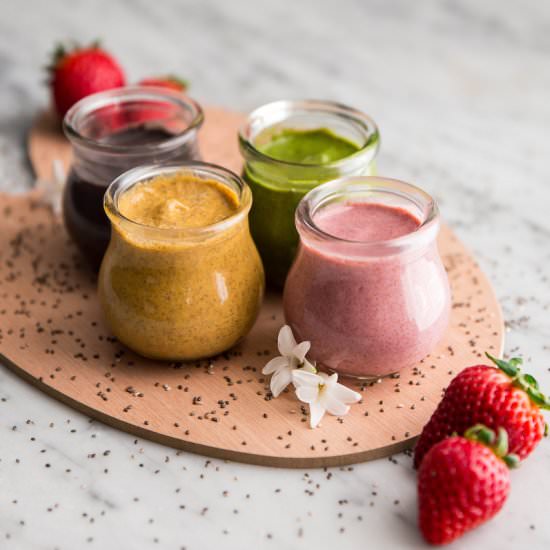 Homemade Chia Pudding Finger Paint