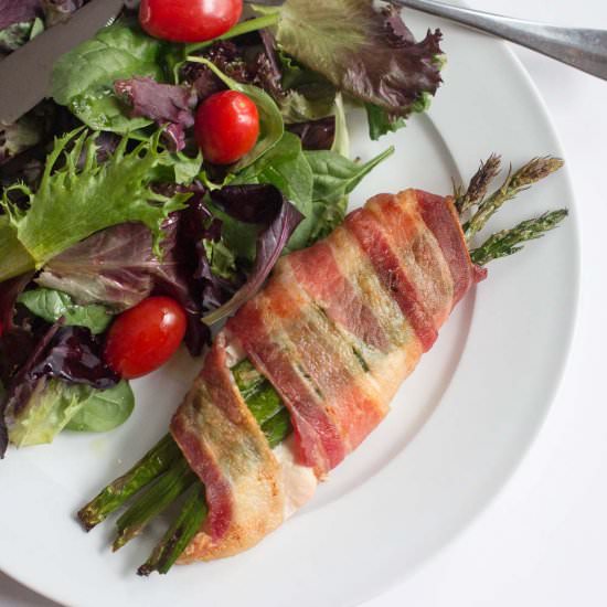 Stuffed Chicken with Asparagus
