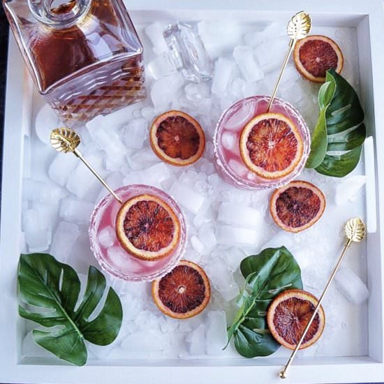 Blood Orange Whiskey Sour
