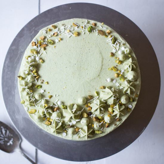 Pistachio and lemon cake