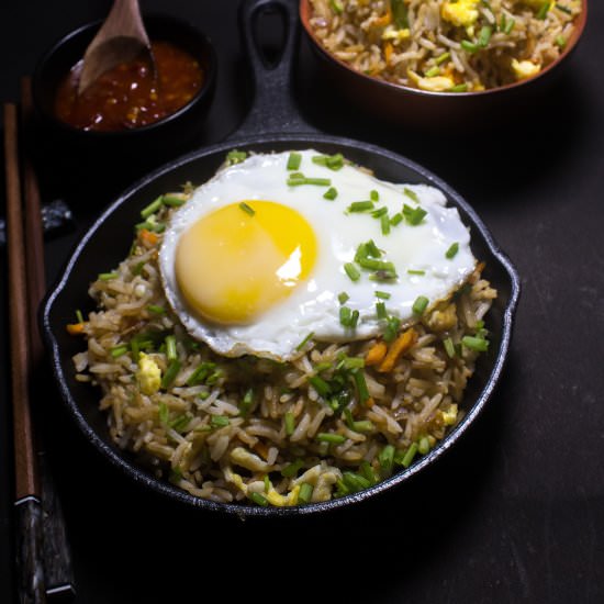 Burnt Garlic fried rice