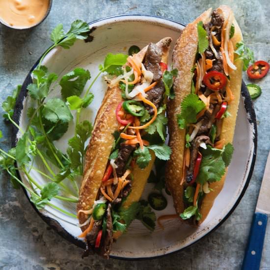 Grilled Beef Banh Mi