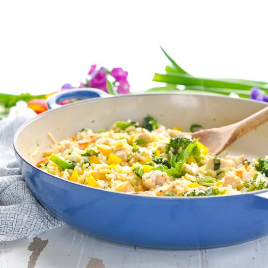One Pot Creamy Chicken and Rice