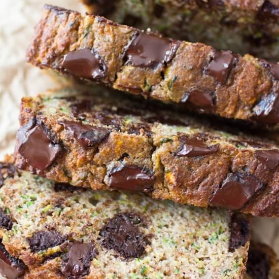 CHOCOLATE CHUNK ZUCCHINI BREAD
