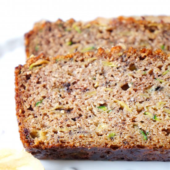 FLOURLESS BANANA ZUCCHINI LOAF