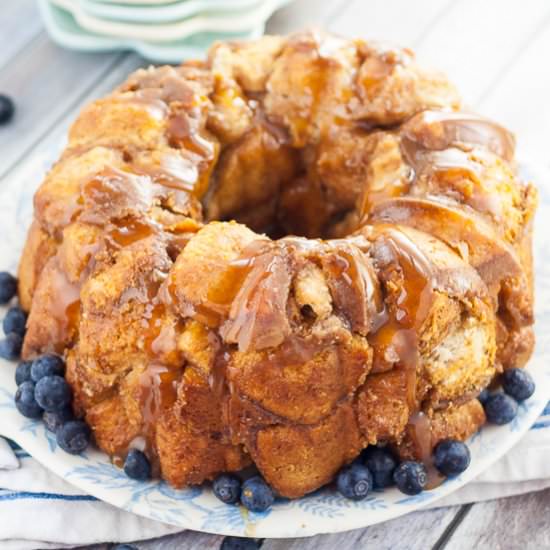 Pull Apart Caramel Coffee Cake
