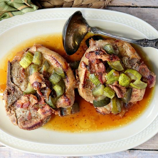 Dill Pickle Pork Chops