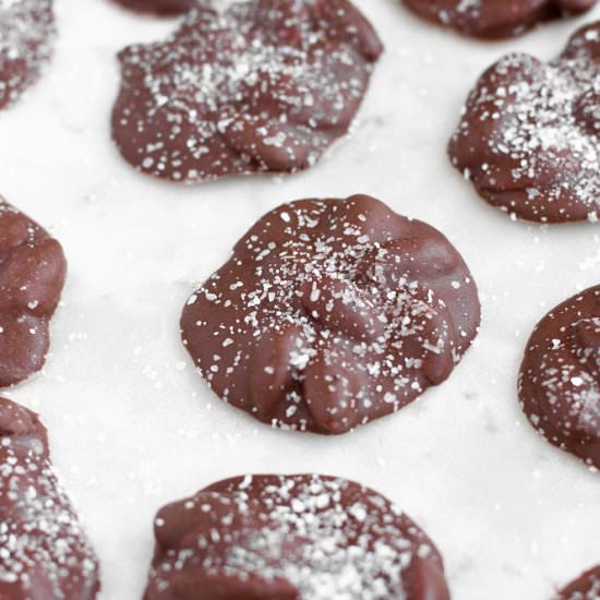 Sea Salt Chocolate Almond Clusters