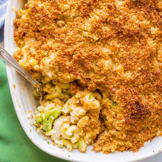 Chicken broccoli mac and cheese
