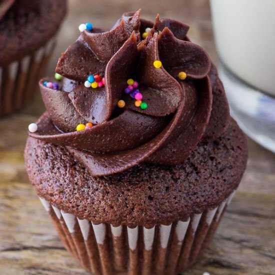 Mini Chocolate Cupcakes
