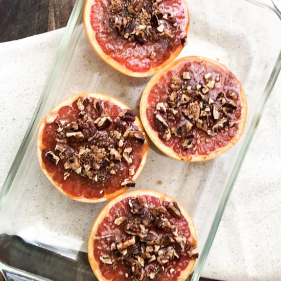 Bruleed Grapefruit for Two