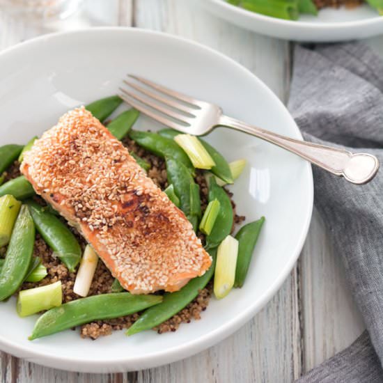 Easy Miso & Sesame Salmon