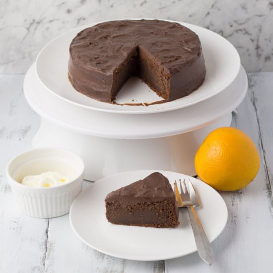 Chocolate Orange Fudge Cake