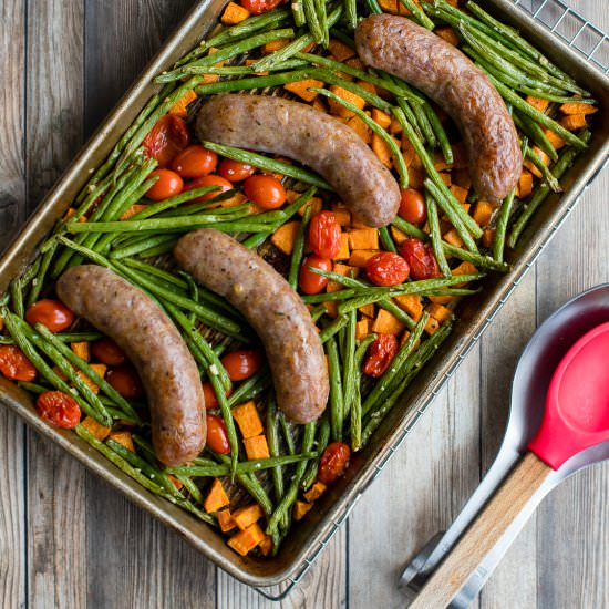 Sheet Pan Italian Sausage & Veggies