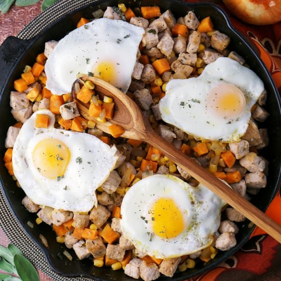 Sweet Potato Pork Hash