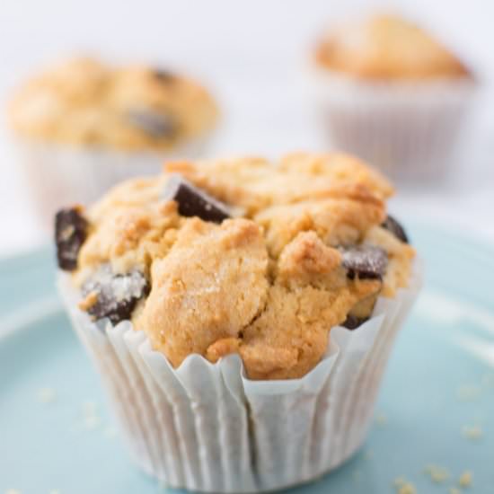 PB Chocolate Chunk Muffins