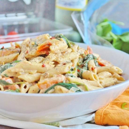 Creamy Spicy Vegan Pasta