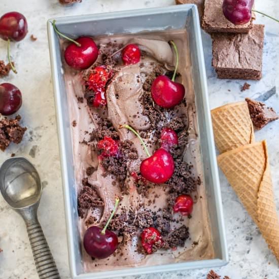 No Churn Black Forest Ice Cream