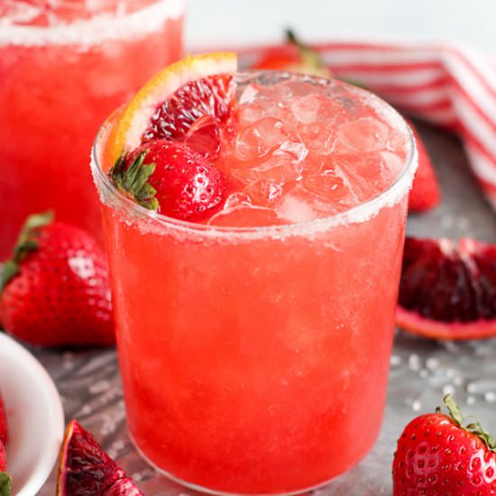 Blood Orange Strawberry Margarita
