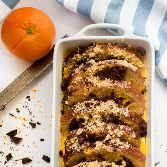 Chocolate Orange French Toast Bake